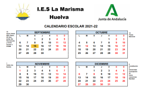 Calendario escolar 2021 22